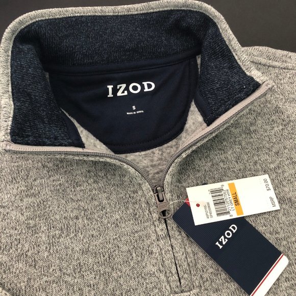 Izod Other - IZOD Men's Quarter Zip Sweater Pullover Small NWT
